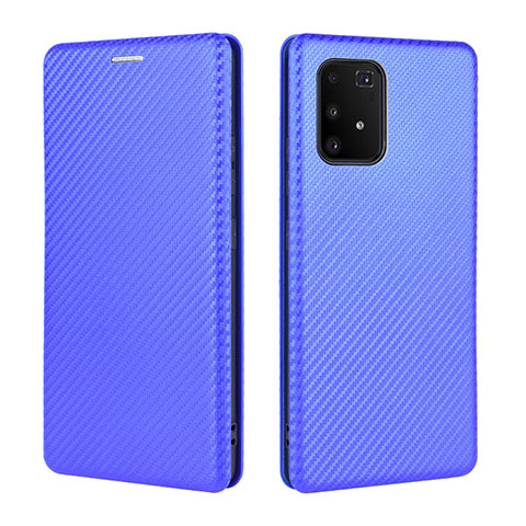 Custodia Portafoglio In Pelle Cover con Supporto L06Z per Samsung Galaxy M80S Blu