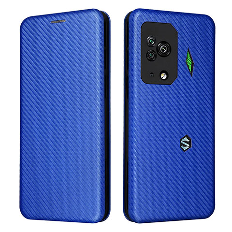 Custodia Portafoglio In Pelle Cover con Supporto L06Z per Xiaomi Black Shark 5 Pro 5G Blu