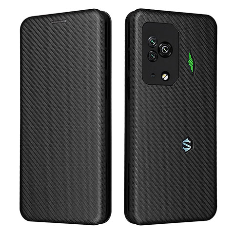 Custodia Portafoglio In Pelle Cover con Supporto L06Z per Xiaomi Black Shark 5 Pro 5G Nero