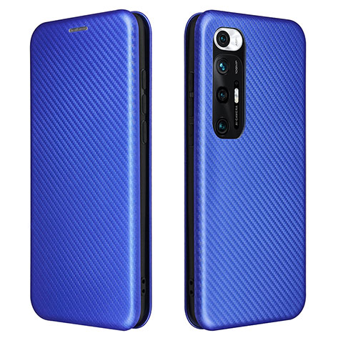 Custodia Portafoglio In Pelle Cover con Supporto L06Z per Xiaomi Mi 10S 5G Blu