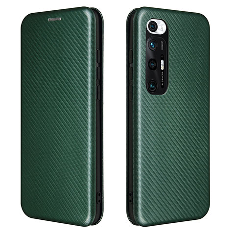 Custodia Portafoglio In Pelle Cover con Supporto L06Z per Xiaomi Mi 10S 5G Verde