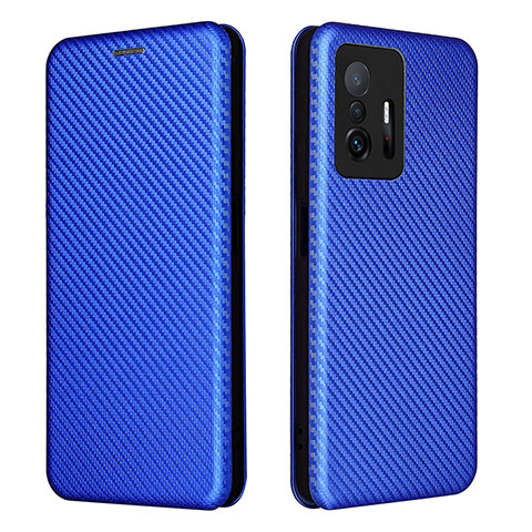 Custodia Portafoglio In Pelle Cover con Supporto L06Z per Xiaomi Mi 11T 5G Blu