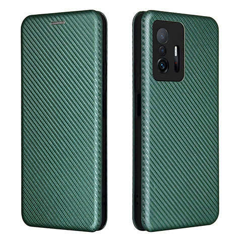 Custodia Portafoglio In Pelle Cover con Supporto L06Z per Xiaomi Mi 11T 5G Verde