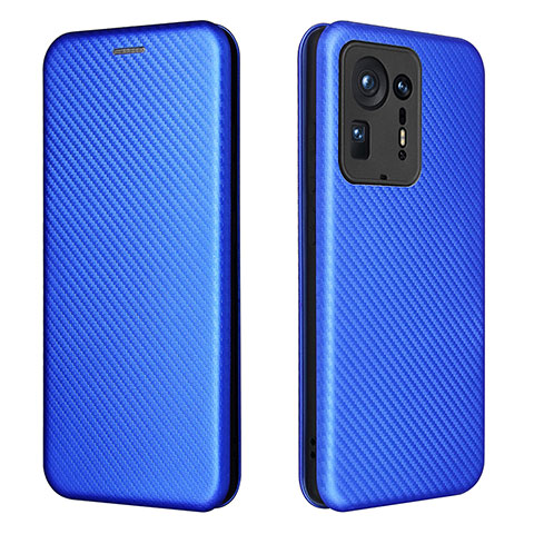 Custodia Portafoglio In Pelle Cover con Supporto L06Z per Xiaomi Mi Mix 4 5G Blu