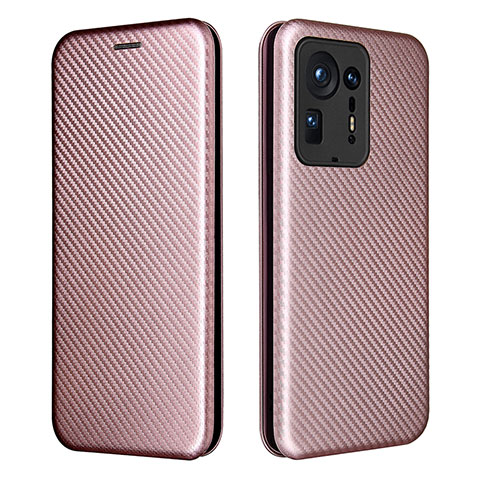 Custodia Portafoglio In Pelle Cover con Supporto L06Z per Xiaomi Mi Mix 4 5G Oro Rosa