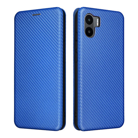 Custodia Portafoglio In Pelle Cover con Supporto L06Z per Xiaomi Poco C50 Blu