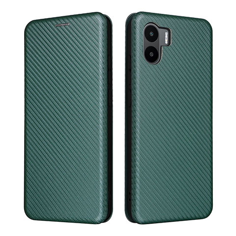 Custodia Portafoglio In Pelle Cover con Supporto L06Z per Xiaomi Poco C51 Verde