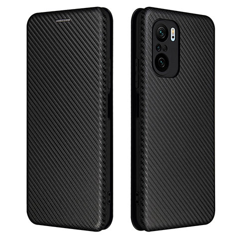 Custodia Portafoglio In Pelle Cover con Supporto L06Z per Xiaomi Poco F3 5G Nero