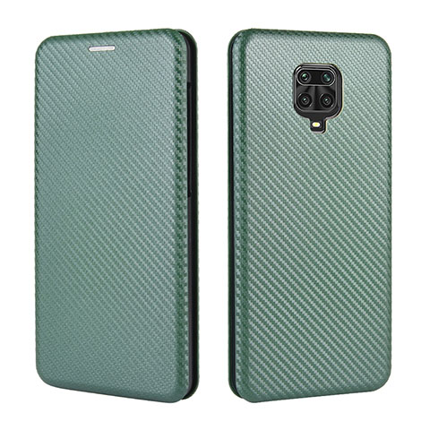 Custodia Portafoglio In Pelle Cover con Supporto L06Z per Xiaomi Poco M2 Pro Verde