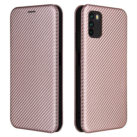 Custodia Portafoglio In Pelle Cover con Supporto L06Z per Xiaomi Poco M3 Oro Rosa