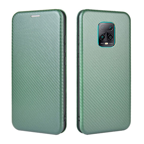 Custodia Portafoglio In Pelle Cover con Supporto L06Z per Xiaomi Redmi 10X 5G Verde