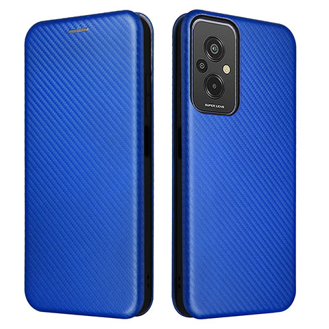 Custodia Portafoglio In Pelle Cover con Supporto L06Z per Xiaomi Redmi 11 Prime 4G Blu