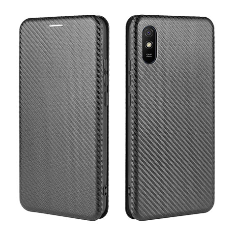 Custodia Portafoglio In Pelle Cover con Supporto L06Z per Xiaomi Redmi 9A Nero