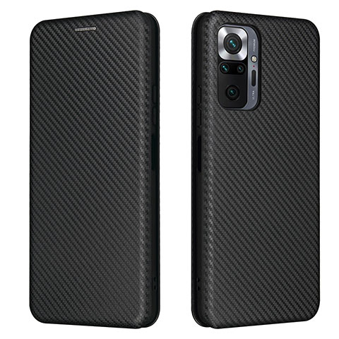 Custodia Portafoglio In Pelle Cover con Supporto L06Z per Xiaomi Redmi Note 10 Pro 4G Nero