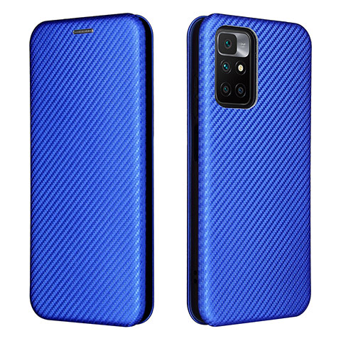 Custodia Portafoglio In Pelle Cover con Supporto L06Z per Xiaomi Redmi Note 11 4G (2021) Blu