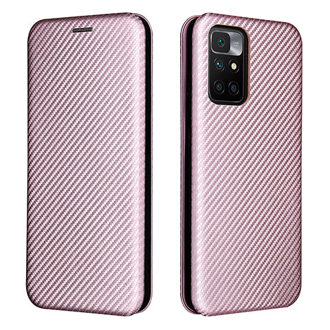 Custodia Portafoglio In Pelle Cover con Supporto L06Z per Xiaomi Redmi Note 11 4G (2021) Oro Rosa