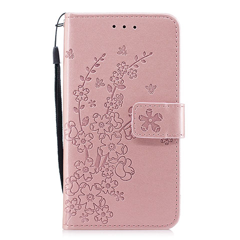 Custodia Portafoglio In Pelle Cover con Supporto L07 per Huawei P30 Rosa