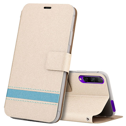 Custodia Portafoglio In Pelle Cover con Supporto L07 per Huawei Y9s Oro