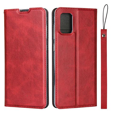 Custodia Portafoglio In Pelle Cover con Supporto L07 per Samsung Galaxy A51 5G Rosso