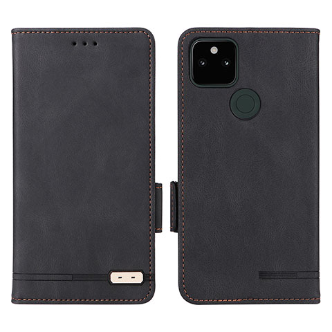 Custodia Portafoglio In Pelle Cover con Supporto L07Z per Google Pixel 5a 5G Nero