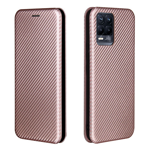 Custodia Portafoglio In Pelle Cover con Supporto L07Z per Realme 8 4G Oro Rosa