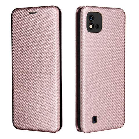 Custodia Portafoglio In Pelle Cover con Supporto L07Z per Realme C11 (2021) Oro Rosa