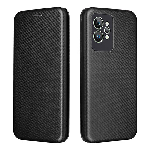 Custodia Portafoglio In Pelle Cover con Supporto L07Z per Realme GT2 Pro 5G Nero