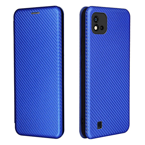 Custodia Portafoglio In Pelle Cover con Supporto L07Z per Realme Narzo 50i Blu