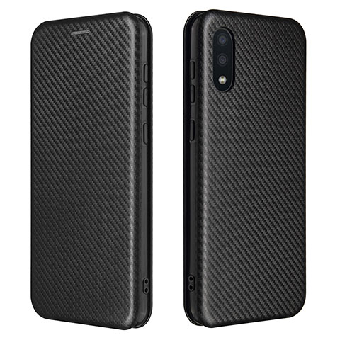 Custodia Portafoglio In Pelle Cover con Supporto L07Z per Samsung Galaxy A02 Nero