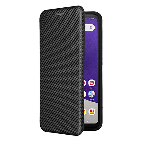 Custodia Portafoglio In Pelle Cover con Supporto L07Z per Samsung Galaxy A22 5G SC-56B Nero