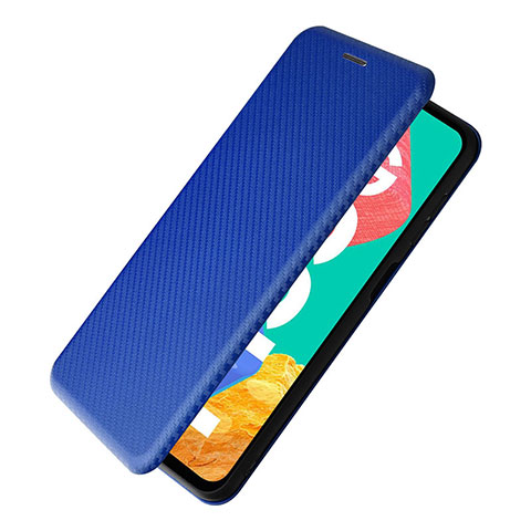 Custodia Portafoglio In Pelle Cover con Supporto L07Z per Samsung Galaxy M33 5G Blu