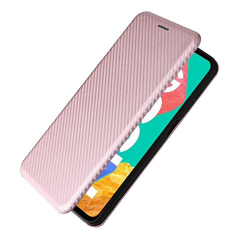 Custodia Portafoglio In Pelle Cover con Supporto L07Z per Samsung Galaxy M33 5G Oro Rosa