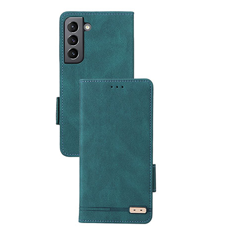 Custodia Portafoglio In Pelle Cover con Supporto L07Z per Samsung Galaxy S24 Plus 5G Verde