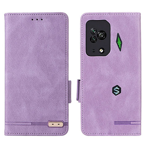 Custodia Portafoglio In Pelle Cover con Supporto L07Z per Xiaomi Black Shark 5 Pro 5G Viola