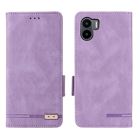 Custodia Portafoglio In Pelle Cover con Supporto L07Z per Xiaomi Poco C50 Viola