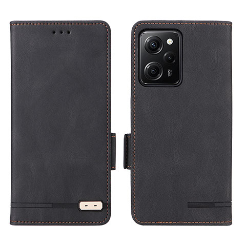 Custodia Portafoglio In Pelle Cover con Supporto L07Z per Xiaomi Poco X5 Pro 5G Nero