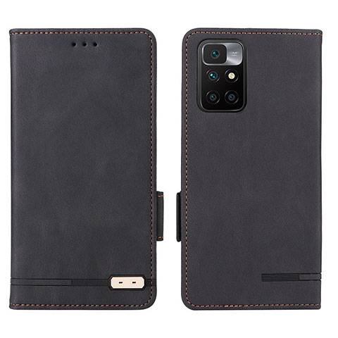 Custodia Portafoglio In Pelle Cover con Supporto L07Z per Xiaomi Redmi 10 (2022) Nero