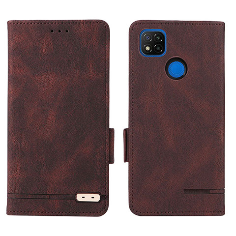 Custodia Portafoglio In Pelle Cover con Supporto L07Z per Xiaomi Redmi 10A 4G Marrone