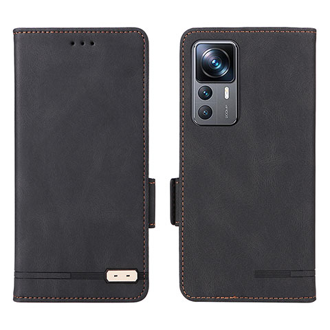 Custodia Portafoglio In Pelle Cover con Supporto L07Z per Xiaomi Redmi K50 Ultra 5G Nero