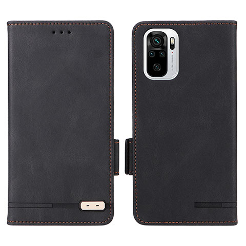 Custodia Portafoglio In Pelle Cover con Supporto L07Z per Xiaomi Redmi Note 10 4G Nero