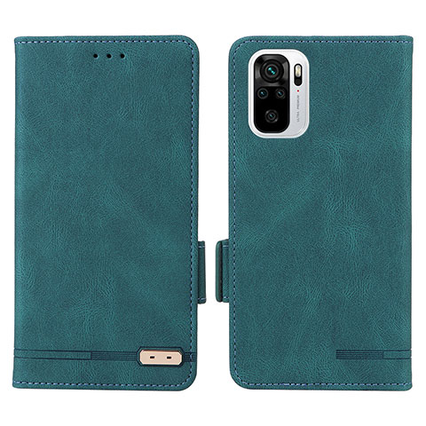 Custodia Portafoglio In Pelle Cover con Supporto L07Z per Xiaomi Redmi Note 11 SE India 4G Verde