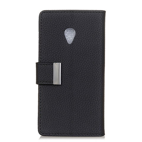 Custodia Portafoglio In Pelle Cover con Supporto L08 per Alcatel 1X (2019) Nero