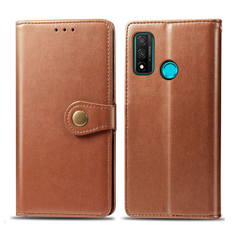 Custodia Portafoglio In Pelle Cover con Supporto L08 per Huawei Nova Lite 3 Plus Marrone