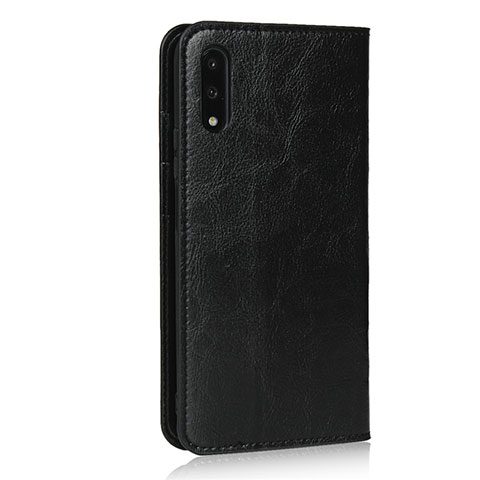 Custodia Portafoglio In Pelle Cover con Supporto L08 per Huawei P Smart Z (2019) Nero