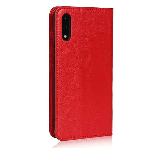 Custodia Portafoglio In Pelle Cover con Supporto L08 per Huawei P Smart Z (2019) Rosso