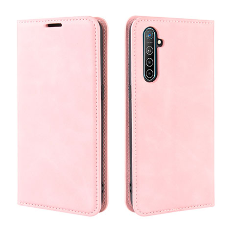 Custodia Portafoglio In Pelle Cover con Supporto L08 per Oppo K5 Rosa