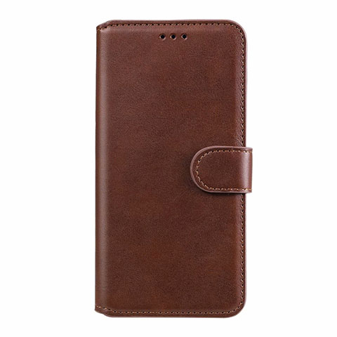 Custodia Portafoglio In Pelle Cover con Supporto L08 per Xiaomi Redmi Note 9S Marrone