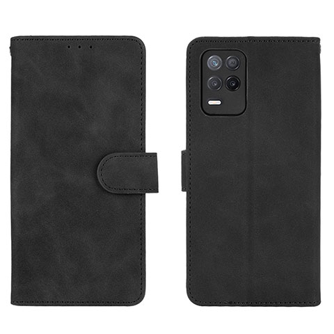 Custodia Portafoglio In Pelle Cover con Supporto L08Z per Realme 8 5G Nero