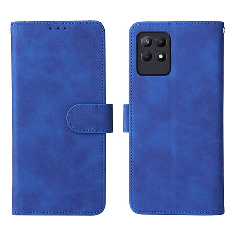 Custodia Portafoglio In Pelle Cover con Supporto L08Z per Realme 8i Blu