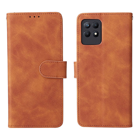 Custodia Portafoglio In Pelle Cover con Supporto L08Z per Realme 8i Marrone